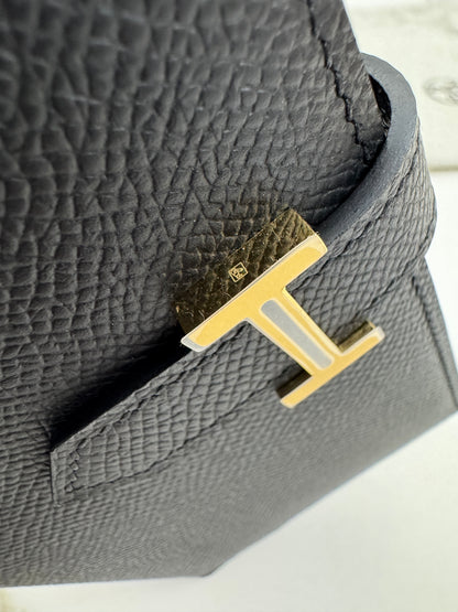 HERMES Bearn Wallet 長款 黑色金扣 Epsom