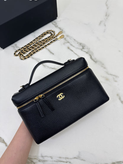 CHANEL 26A 荔枝紋LP盒子包 中號23cm