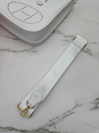 HERMES Evelyn29 新白色金扣 0U New White GHW