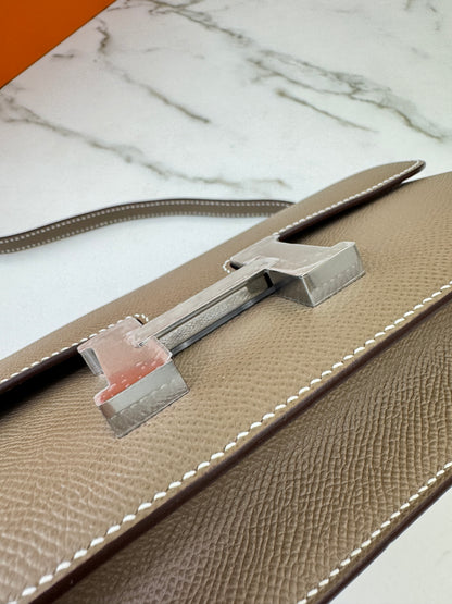 HERMES Constance Elan 大象灰銀扣 Epsom Etoupe PHW