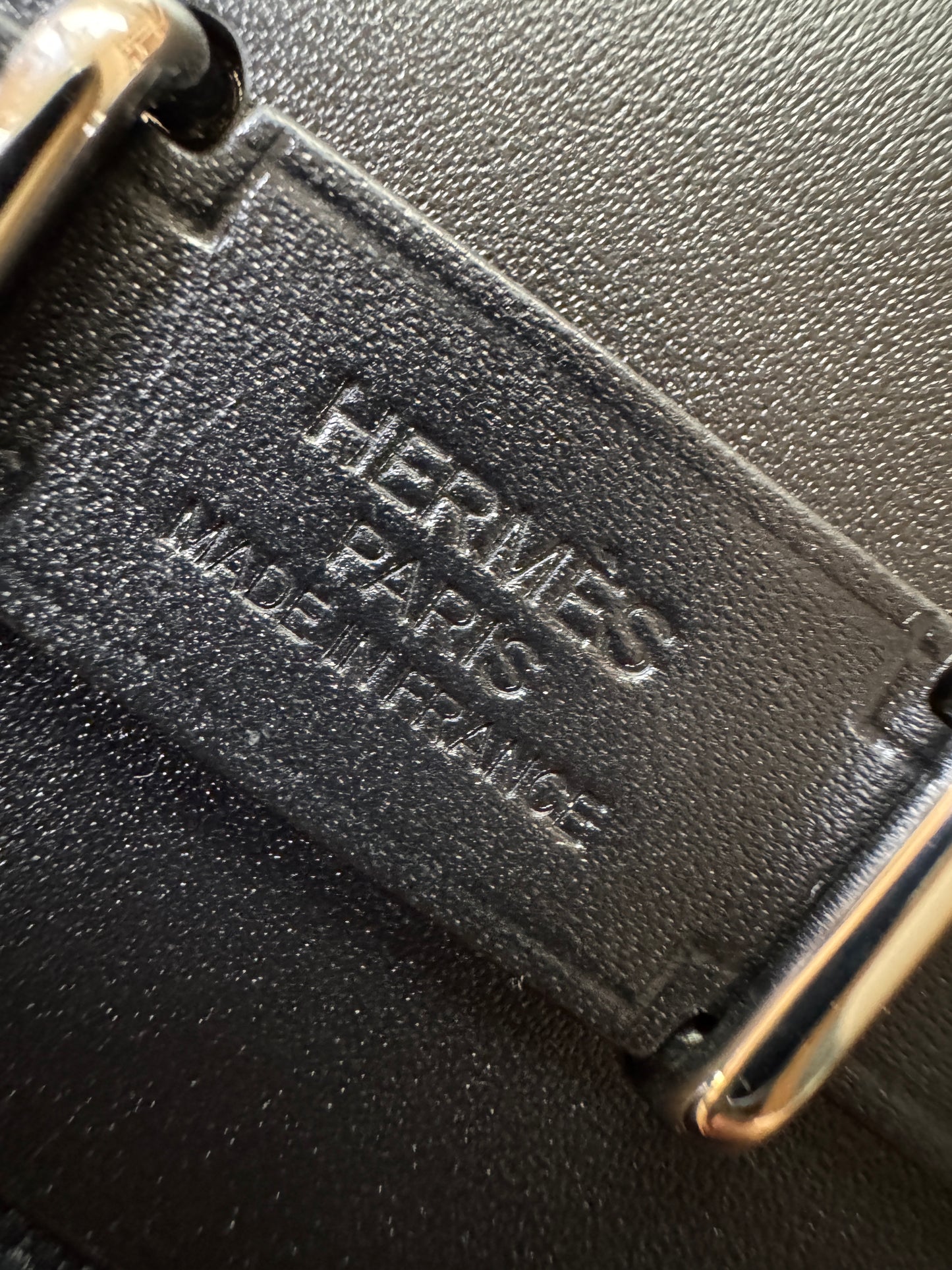HERMES Mini Herbag 黑銀