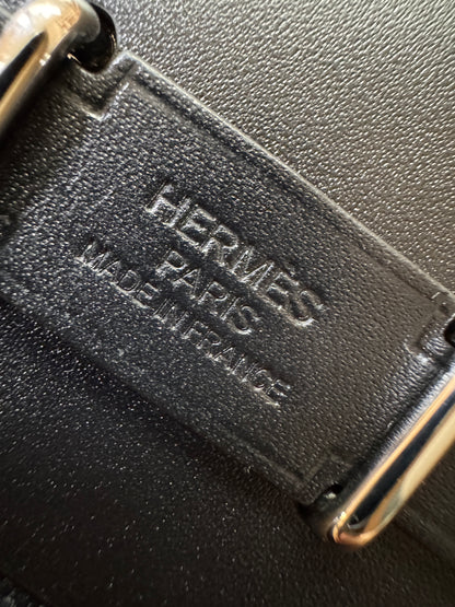 HERMES Mini Herbag 黑銀