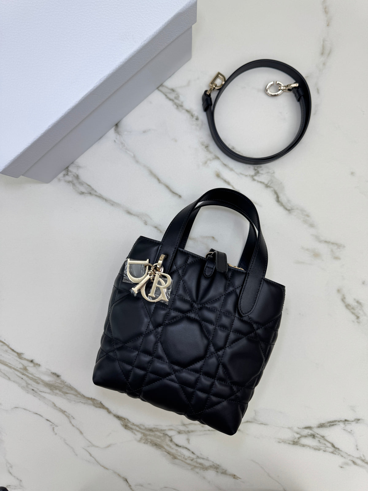 DIOR Toujours Vertical Small Black