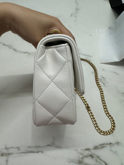 CHANEL 24P 愛心金球 白色 20cm 中號