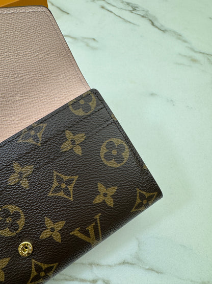 LV Sarah Wallet Rose Ballerine