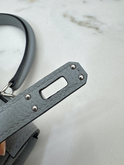 HERMES Kelly 25 Togo內縫 木偶灰銀扣 Gris Pantin PHW