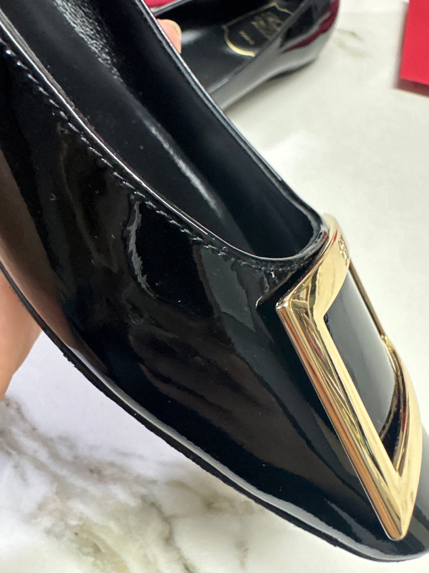 RV Trompette 漆皮芭蕾舞鞋