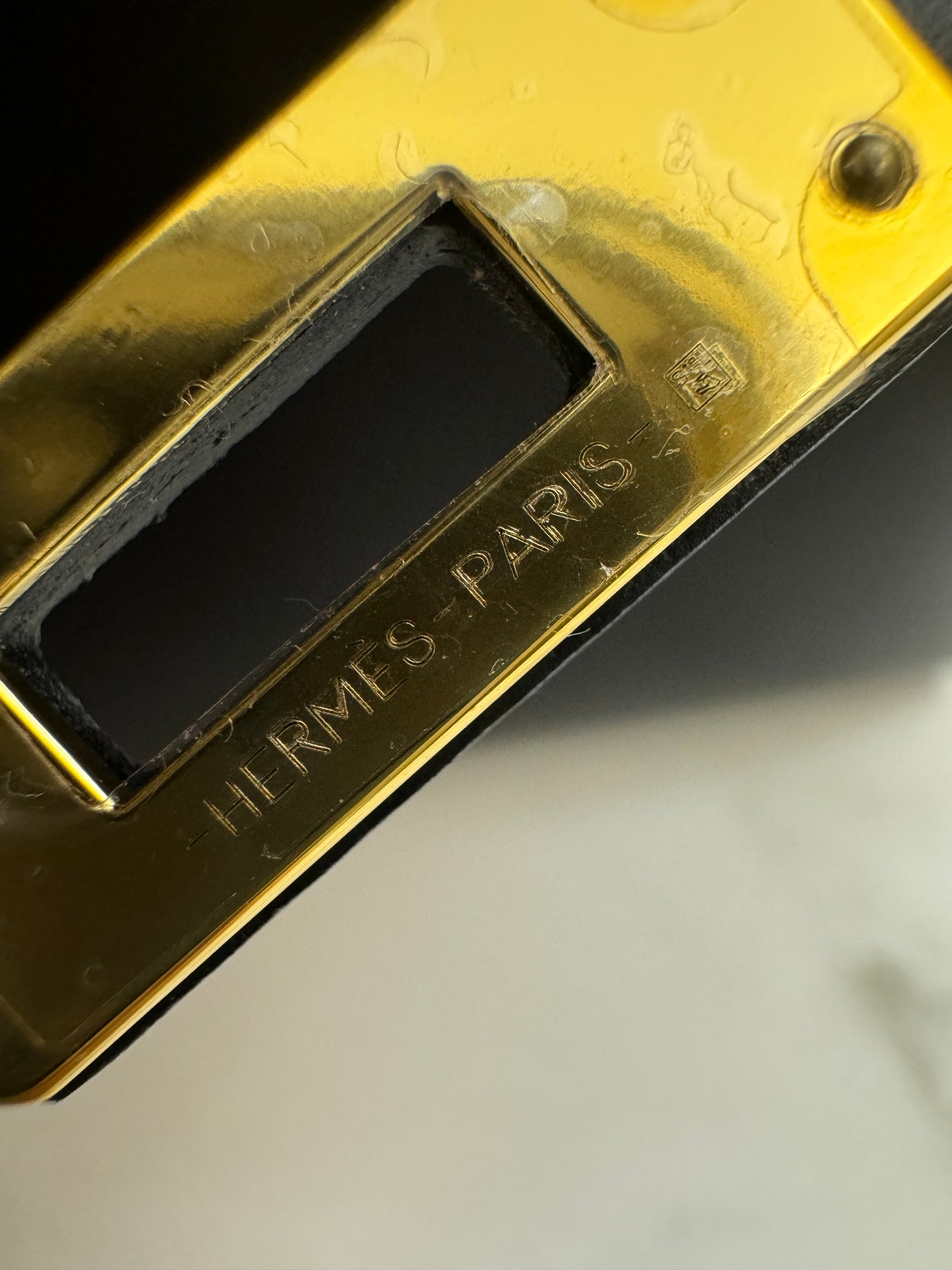 HERMES Mini Kelly I 黑金 Box皮 Kelly Pochette