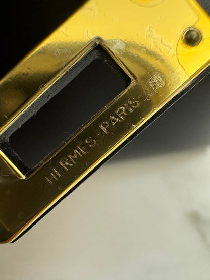 HERMES Mini Kelly I 黑金 Box皮 Kelly Pochette