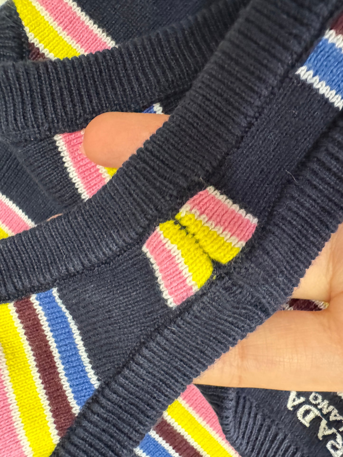 PRADA 彩色條紋針織背心