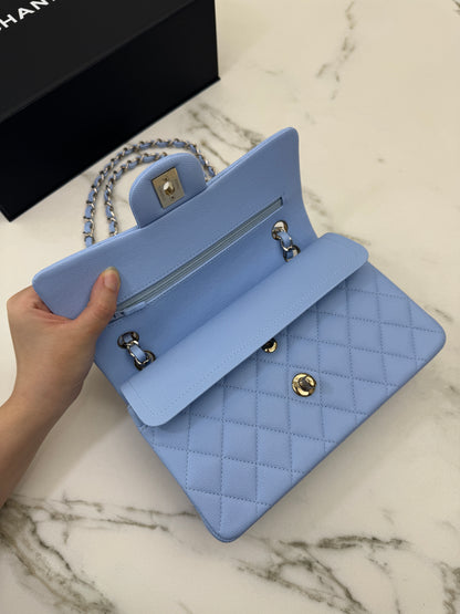 CHANEL CF23 Small 23P粉藍色