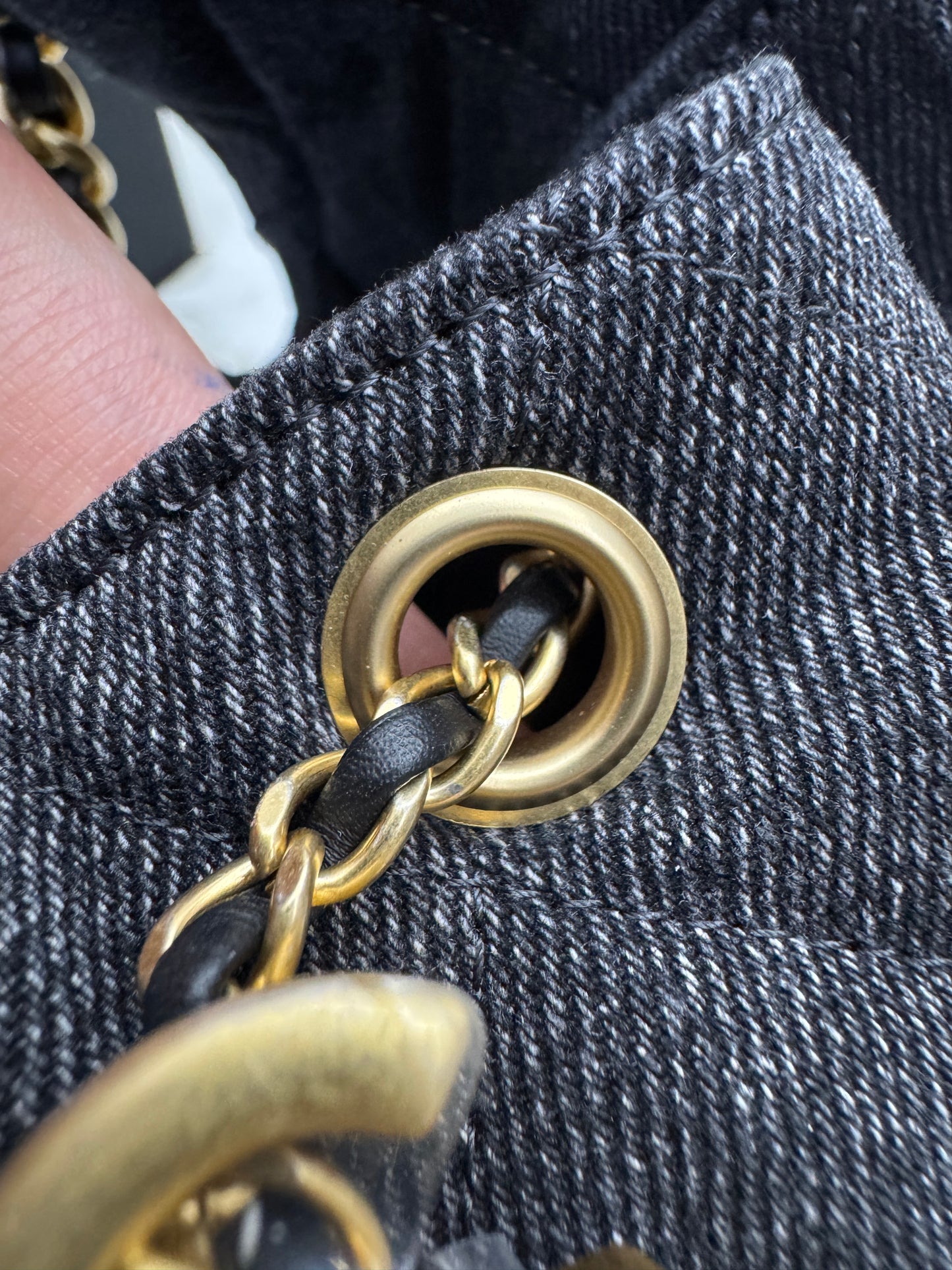 CHANEL 25Bag 黑色牛仔 Small