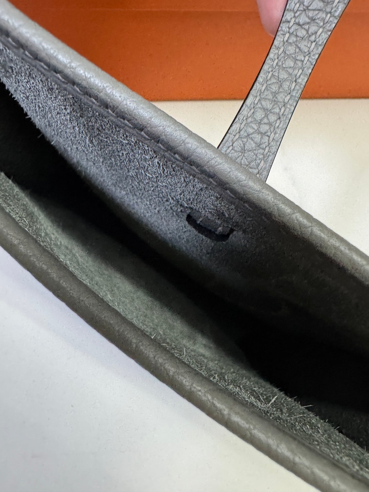 HERMES Mini Evelyn 積雨雲灰 0L Gris Meyer TC 銀扣PHW