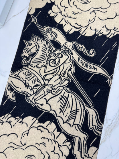 BURBERRY 雙面戰馬圍巾