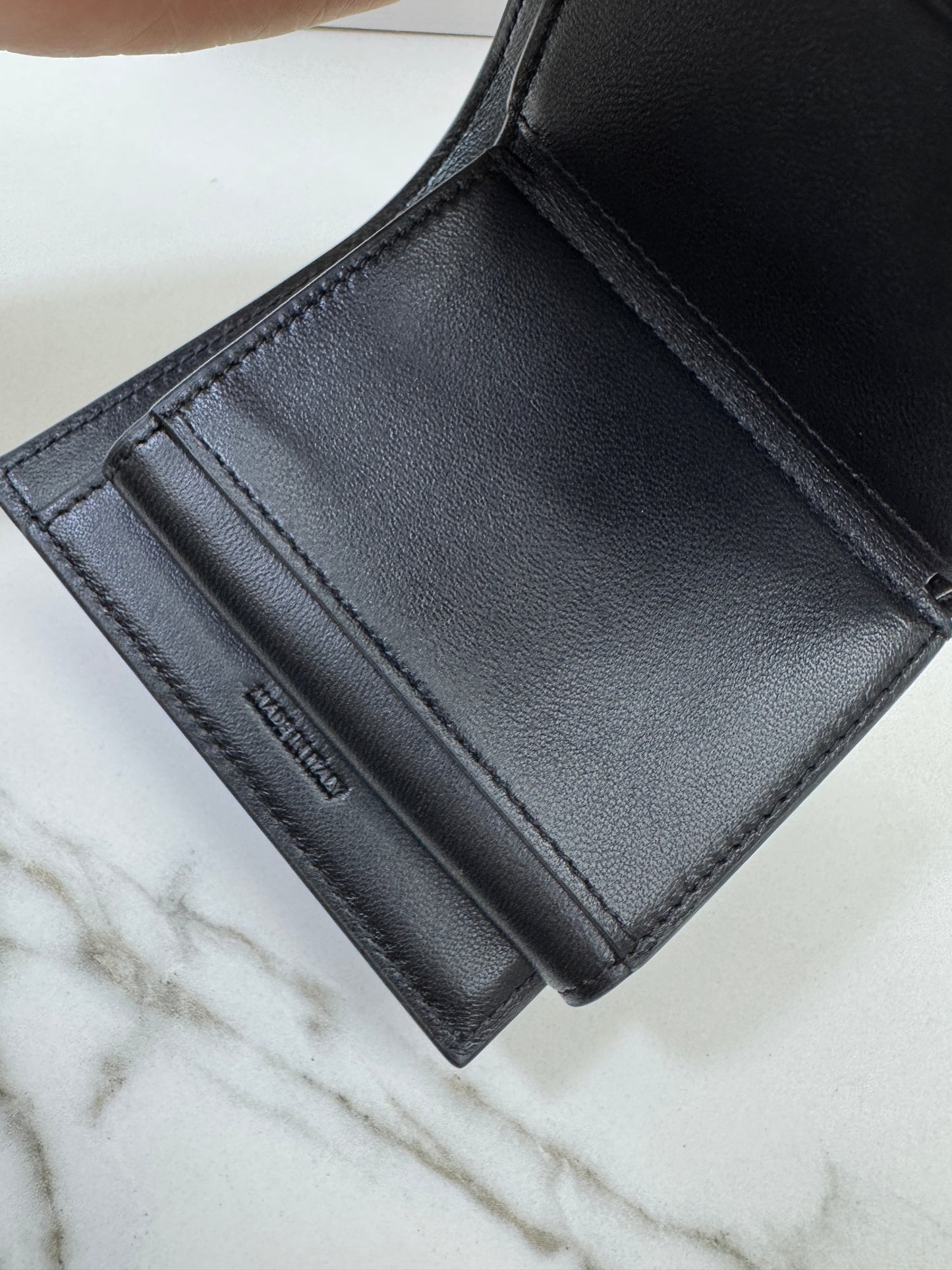 CELINE Wallet 凱旋門金扣Box皮