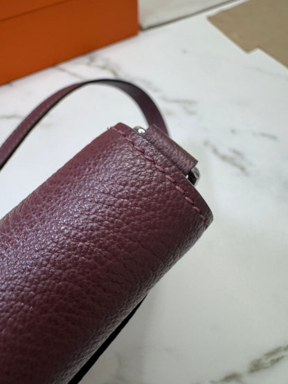 HERMES Kelly Elan 山羊皮 愛馬仕紅 Rough H PHW