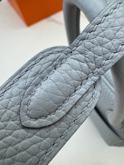 HERMES Mini Lindy II 木偶灰銀扣 TC Gris Platin PHW