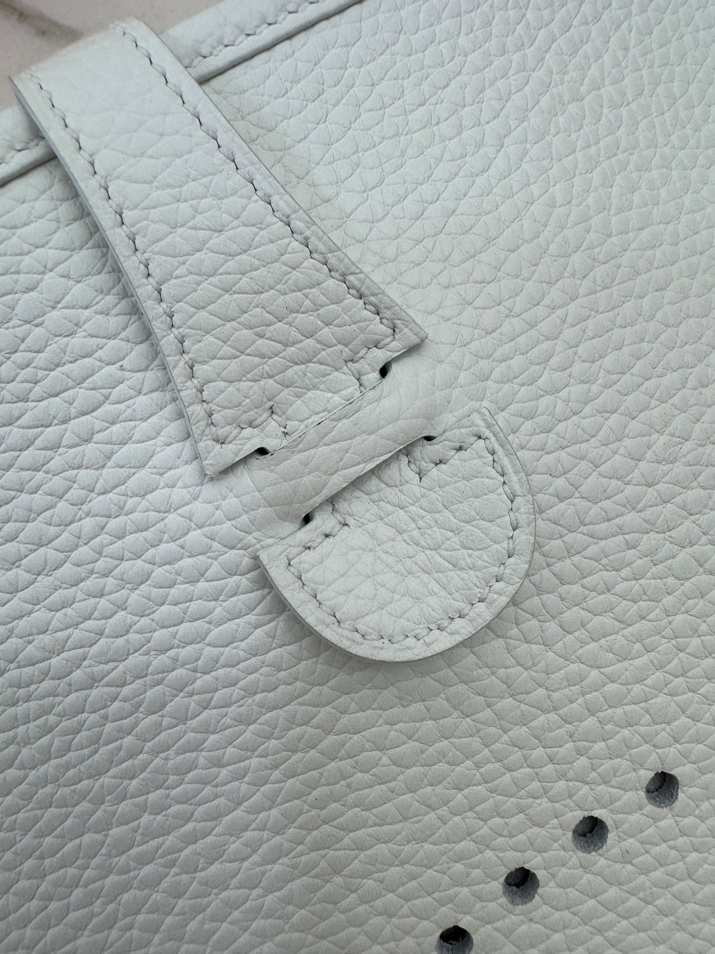 HERMES Evelyn29 新白色金扣 0U New White GHW