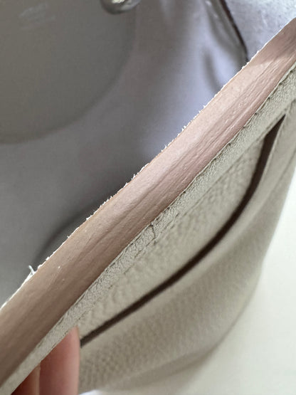 HERMES In The Loop 豬鼻菜籃子 M4奶灰色銀扣 Gris Pale PHW