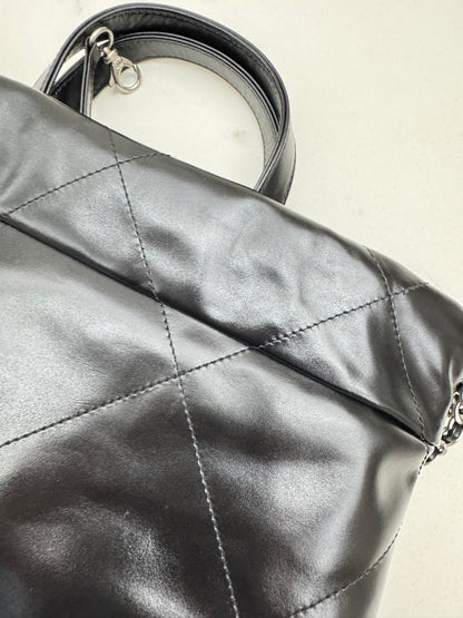 CHANEL 22Bag Backpack 黑銀 Black PHW