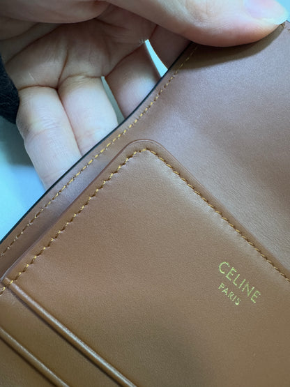 CELINE 兩件套三摺錢包 可拆式拉鍊零錢包