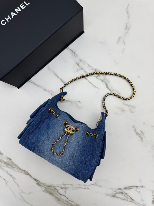 CHANEL Mini 25 Bag 藍牛仔