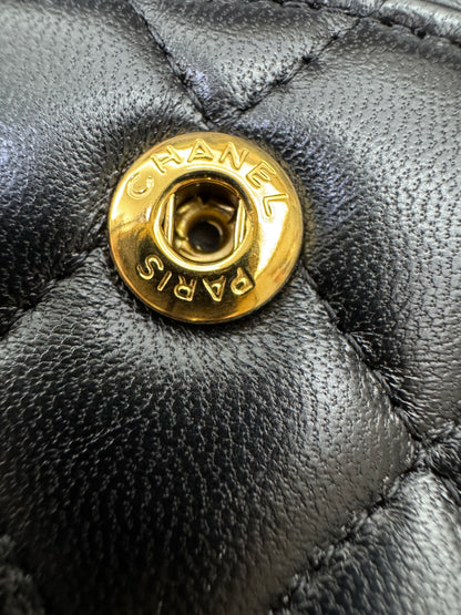 CHANEL CF25 Medium 黑金羊