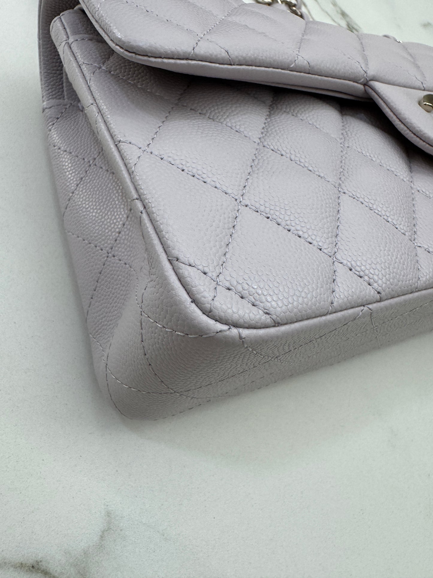CHANEL 21S 淺粉紫 Classic Flap Small CF23 Liliac