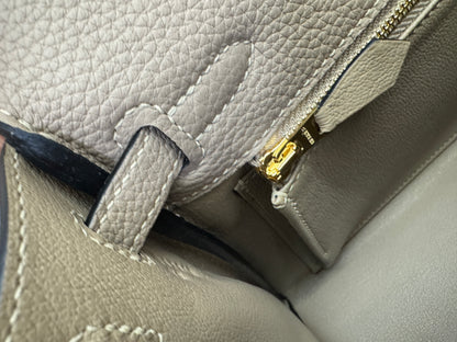 HERMES Kelly 25 斑鳩灰金扣 內縫 Togo 81 Gris Tourterelle GHW