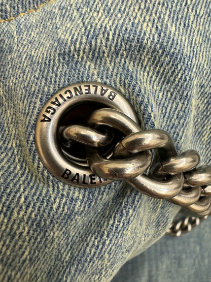 BALENCIAGA CRUSH 牛仔垃圾袋 Medium