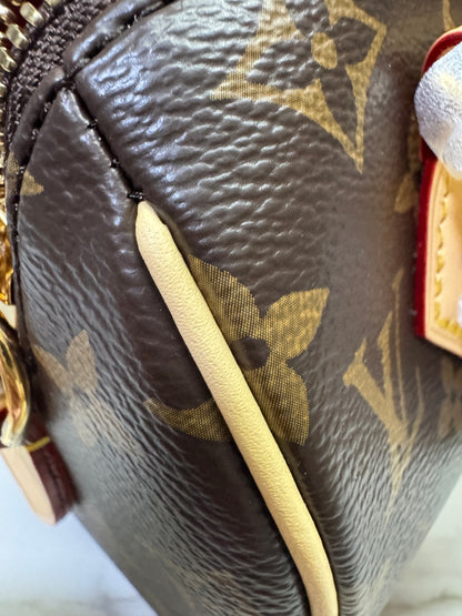 LV Speedy 20 粉橙色肩帶