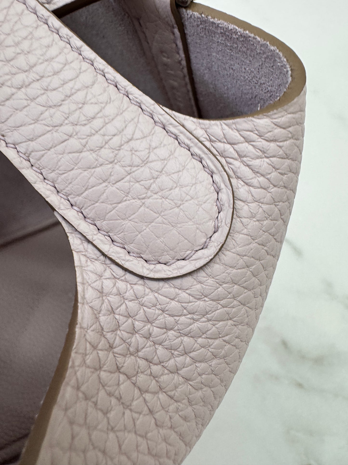 HERMES Picotin Lock 18 夢幻紫銀扣 TC Mauve Pale PHW