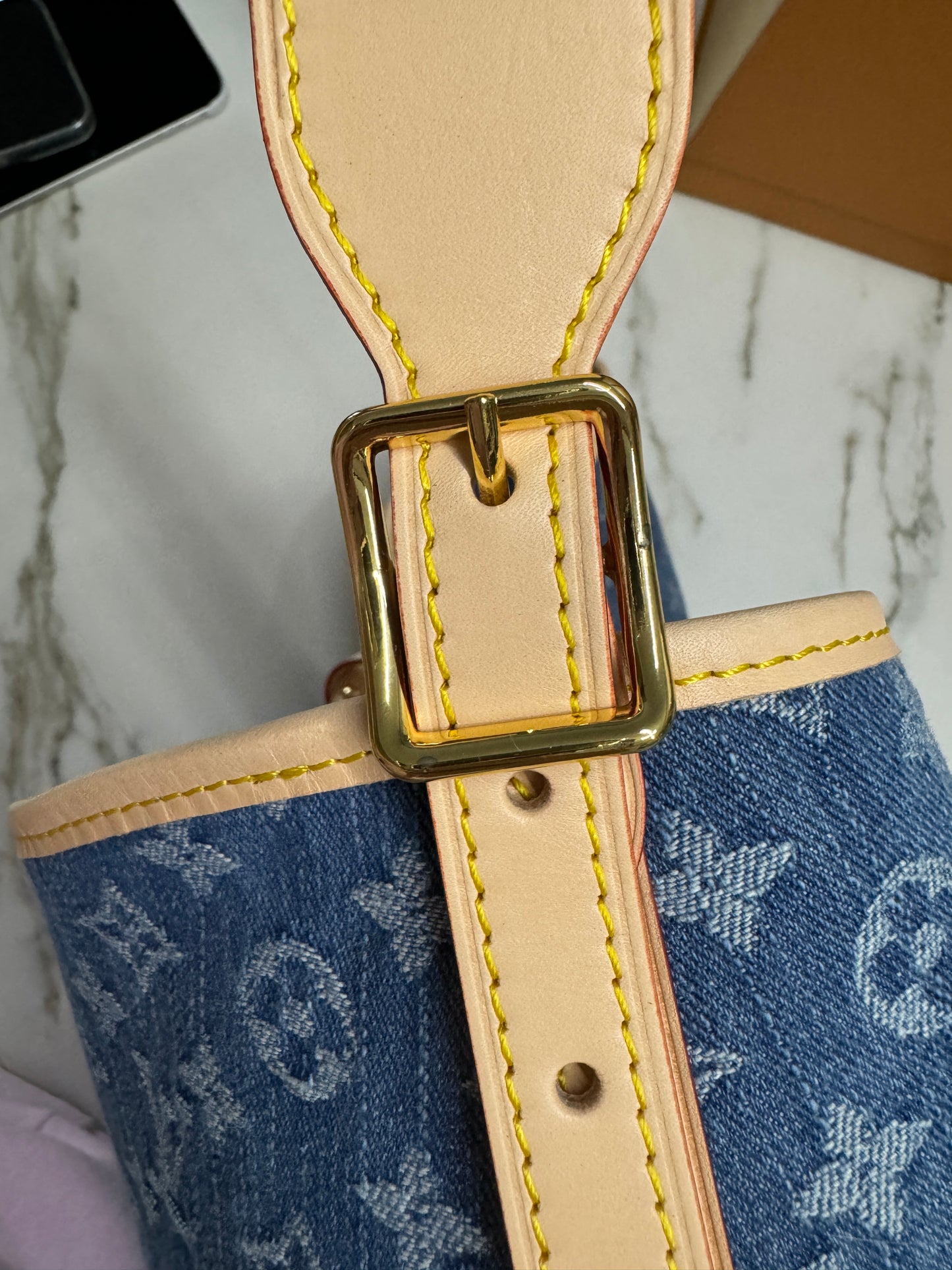 LV Carryall MM 深藍牛仔