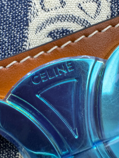 CELINE Triomphe 海軍藍帆布