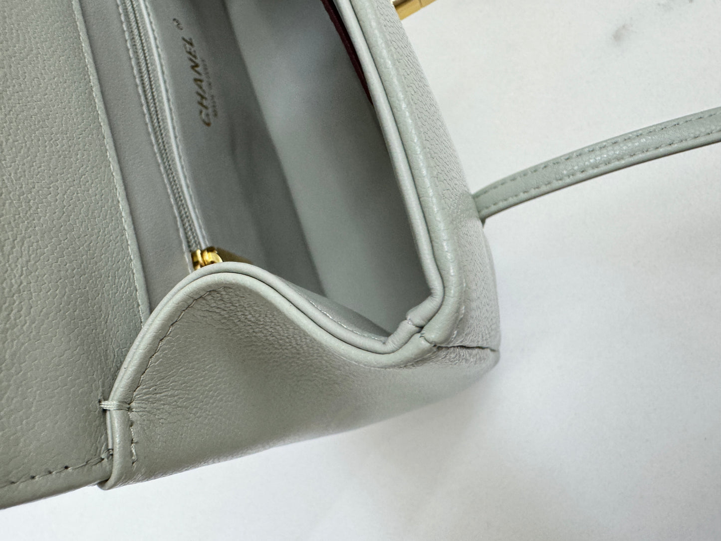 CHANEL Preppy Coco 灰綠色 Small