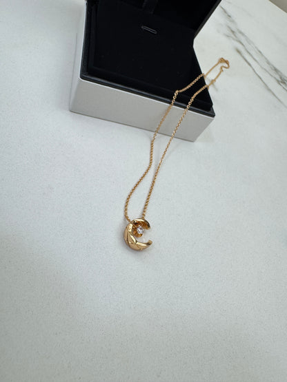 CHANEL Coco Crush 項鏈 米金色