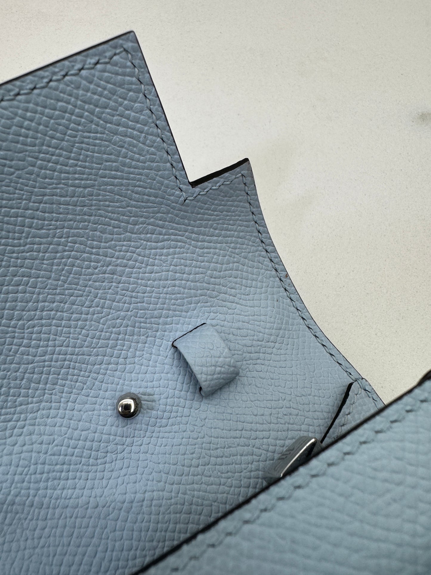 HERMES Kelly to-go 聖杯藍 08 Blue Pale Epsom PHW