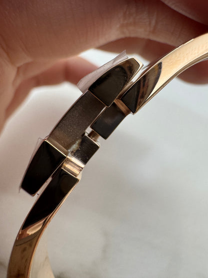 HERMES Clic H Bracelet 奶茶灰玫瑰金扣 Marron Glace Rose Gold
