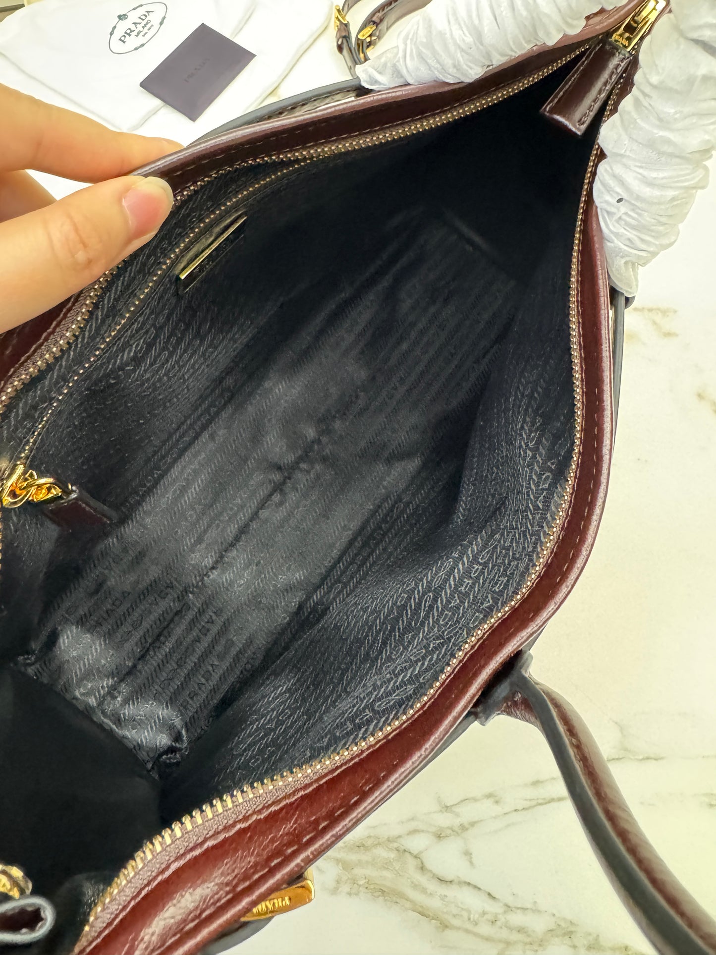 PRADA Bonnie XL Dark Brown (Lux Soft)