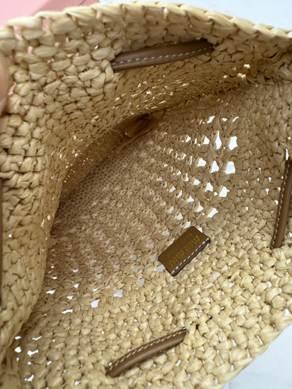 MIU MIU 拉菲草草編包