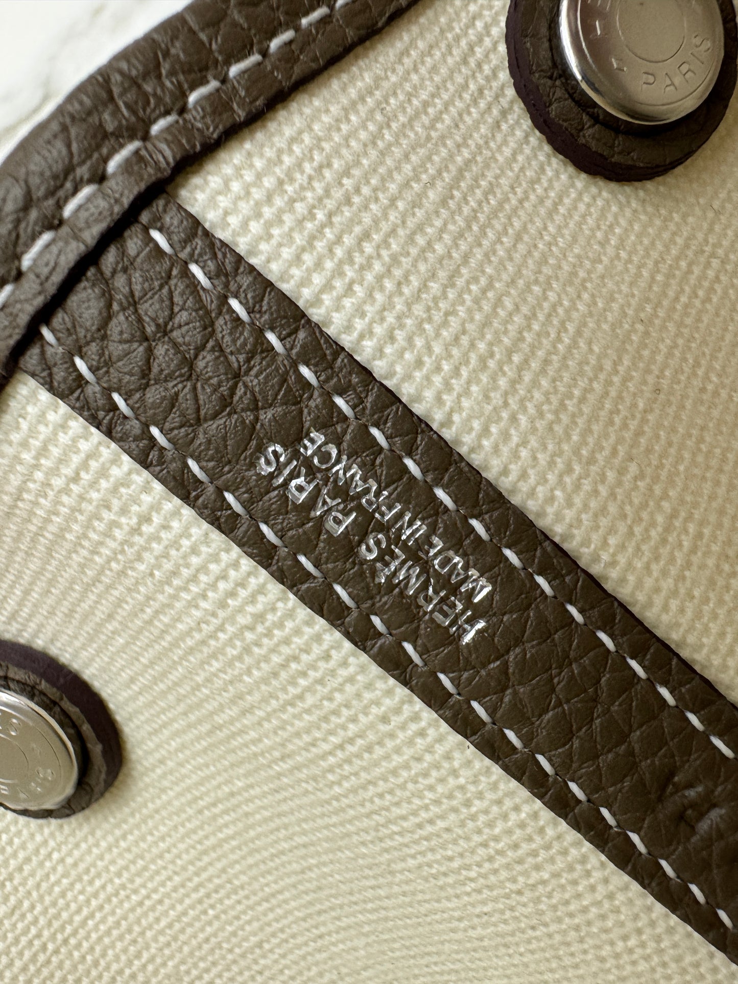 HERMES Garden Party 36 大象灰Negonda拼帆布