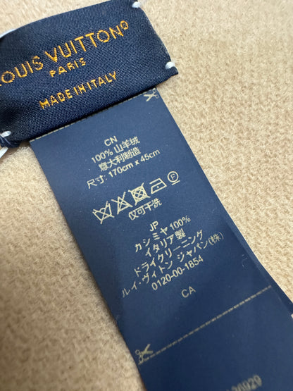 LV Reykjavik Scarf 100% Cashmere 淺奶茶色/米色 圍巾