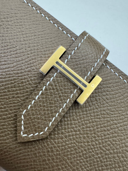 HERMES Bearn Mini Wallet 帶散紙位 大象灰金扣 Etoupe GHW