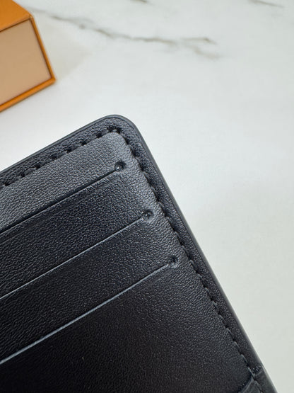 LV Pocket Organizer 黑色滑皮款Monogram Shadow