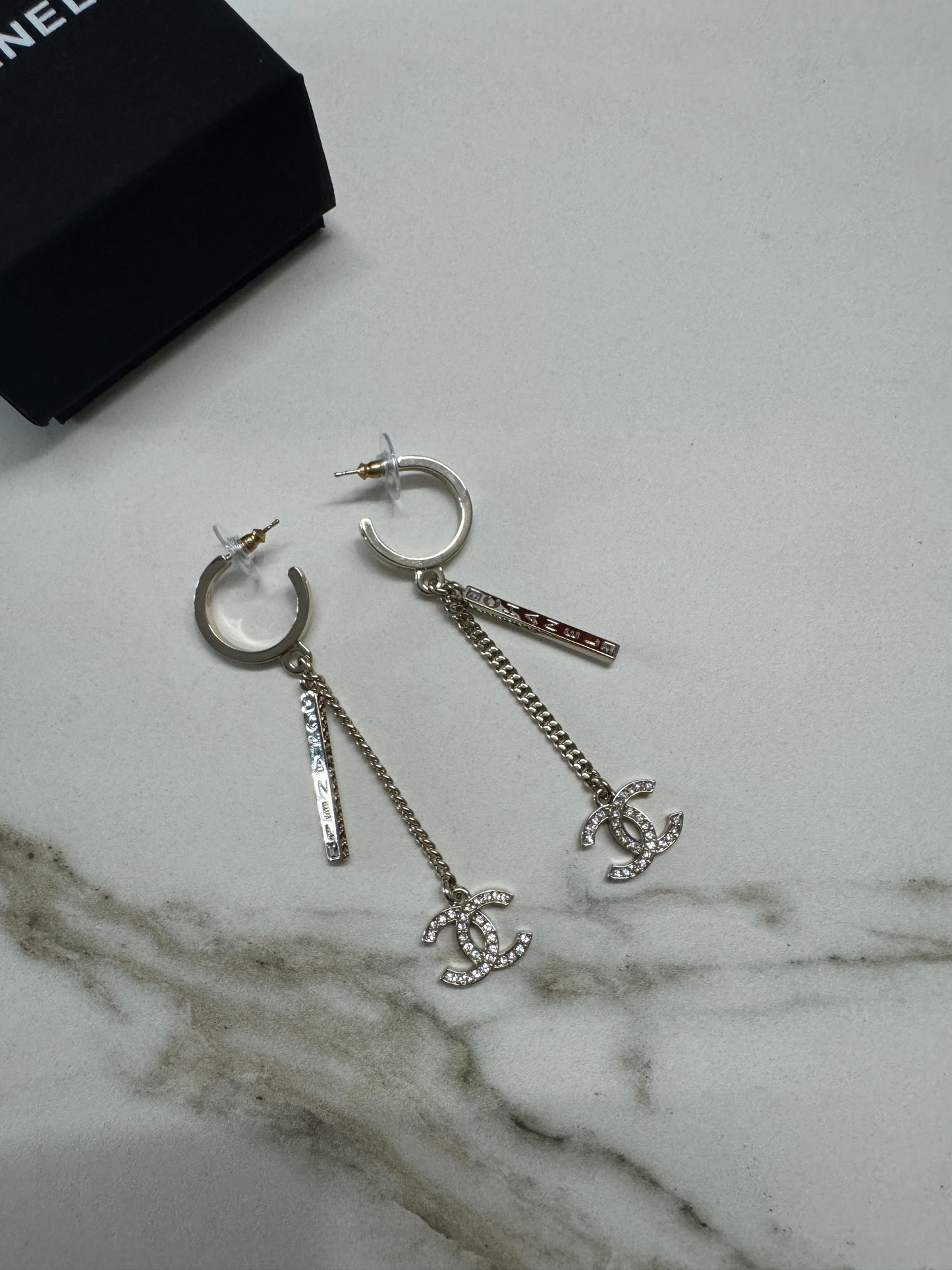 CHANEL 21P 淺金色流蘇耳環