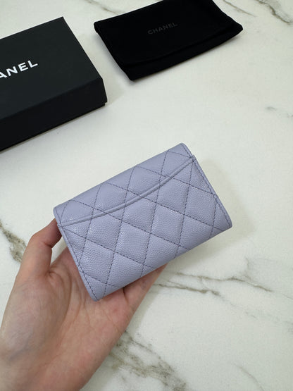 CHANEL 21K 香芋紫 CF Cardholder