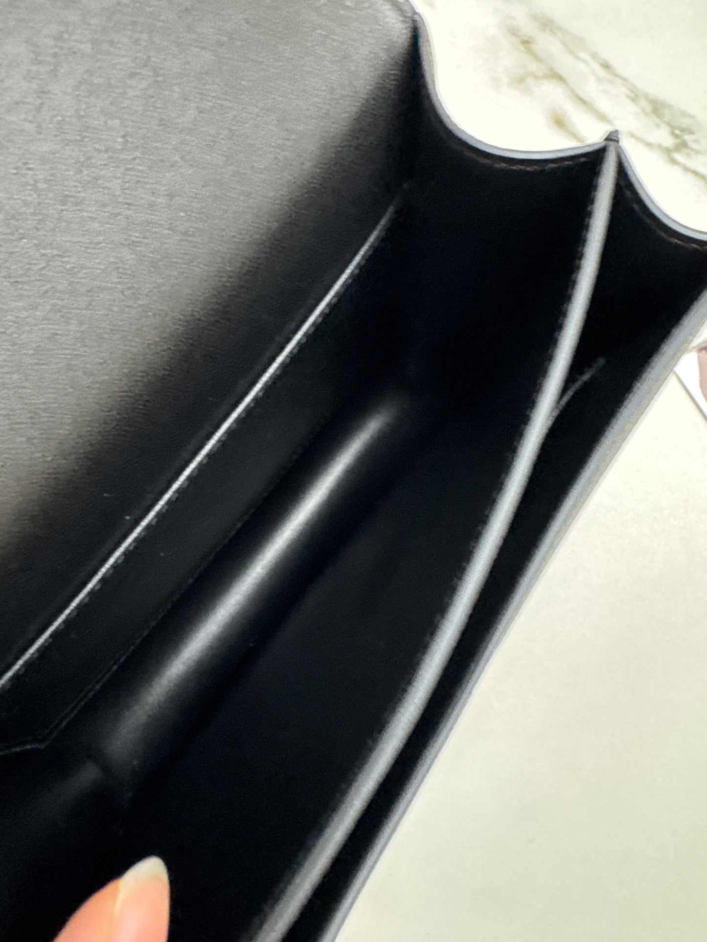 HERMES Mini Constance 黑銀 Noir Epsom PHW
