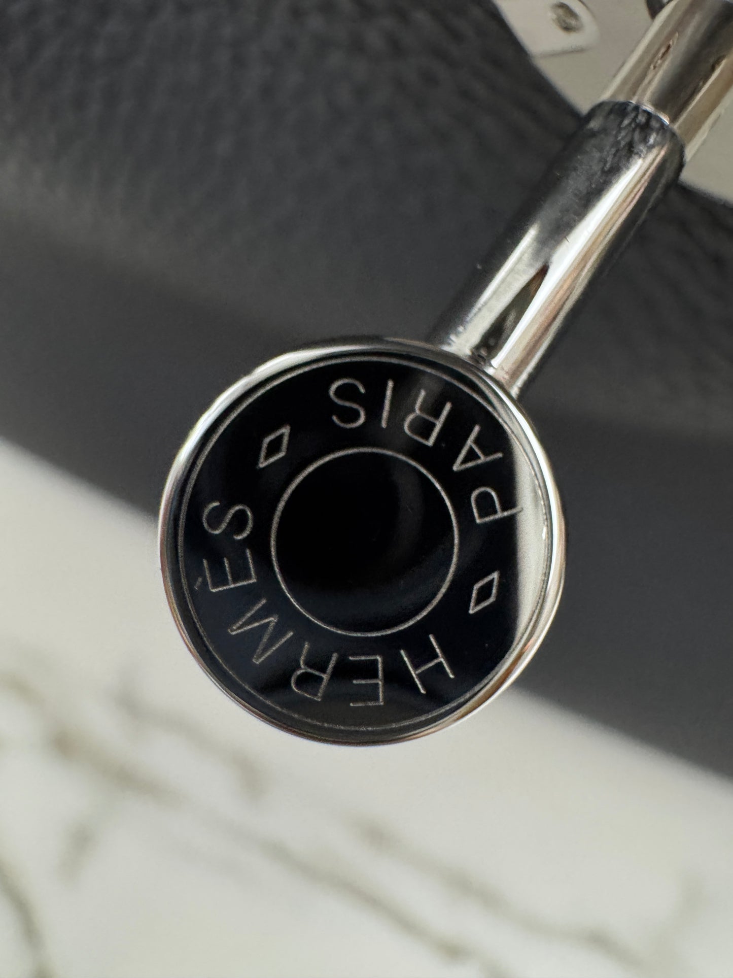 HERMES Lindy 30 石墨灰銀扣 TC 88 Graphite PHW