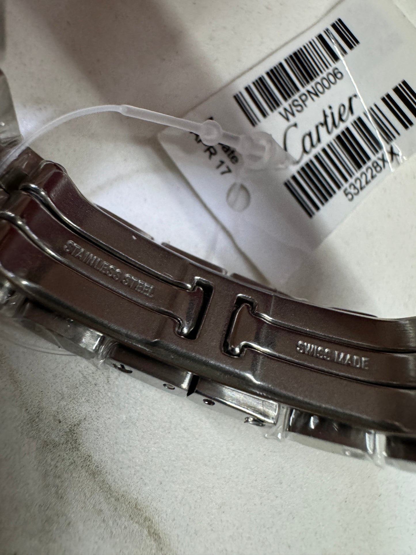 CARTIER 獵豹中號 天然真鑽 銀色