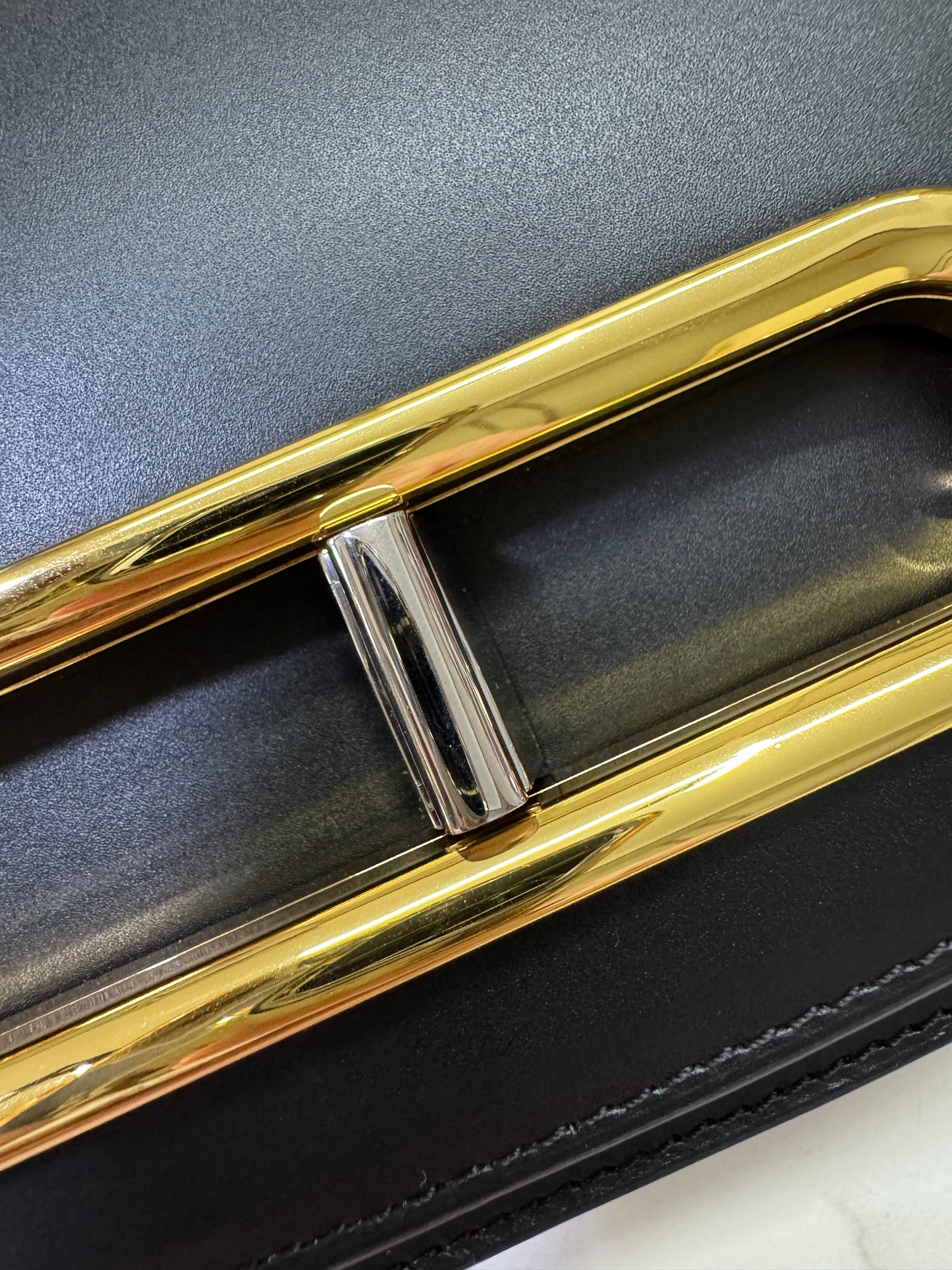 DELVAUX Lingot Shinny Calfskin